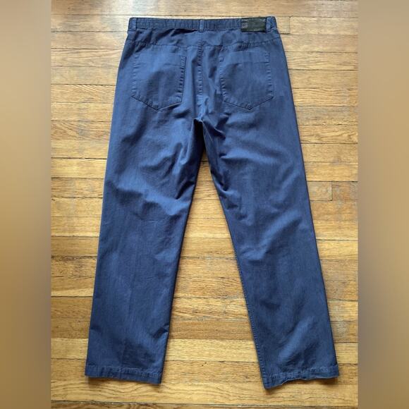 CALVIN KLEIN Lightweight Blue Cotton Pants sz 36x32 (actual 36x31) - Picture 10 of 10